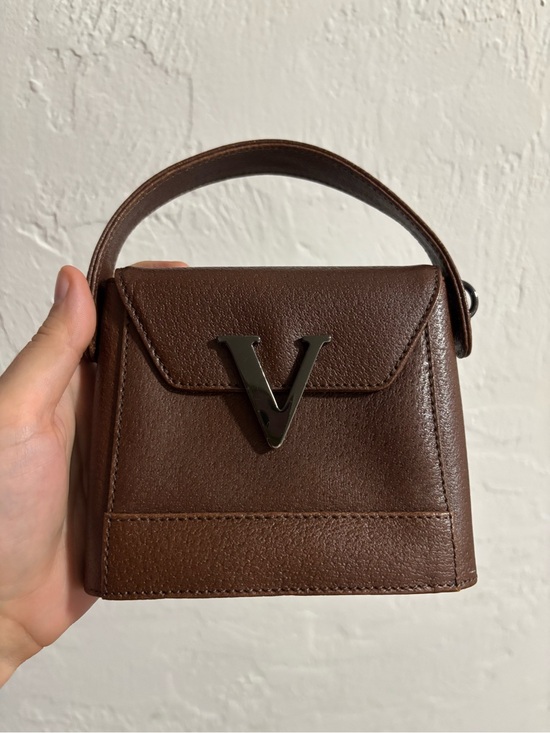 Valentino Handbags - Vintage Valentino Brown Leather Mini Handbag